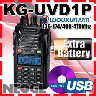 This is 100% brand new Wouxun KG UVD1P dual band radio with FREE 1 