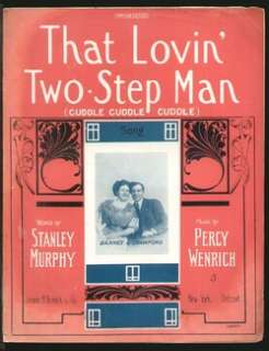That Lovin Two Step Man 1910 BARNES & CRAWFORD Vintage Sheet Music 