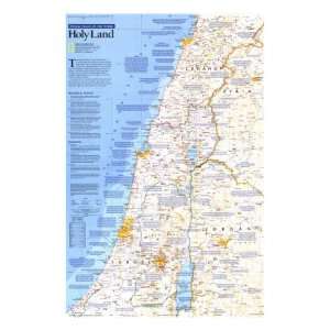 Special Places Of The World, Holy Land Map 1989 Side 1 Education 