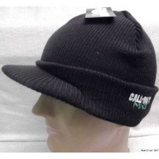CALL OF DUTY MW3 Black Knitted Billed Cap, Hat BEANIE