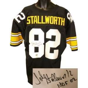  John Stallworth Autographed Jersey   Black Prostyle HOF02 