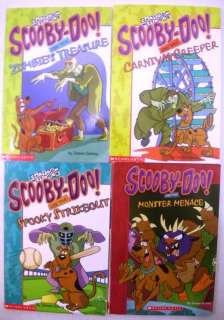 Lot 22 Scooby Doo Readers Picture Chapter Books VHS Movies New Wipe 