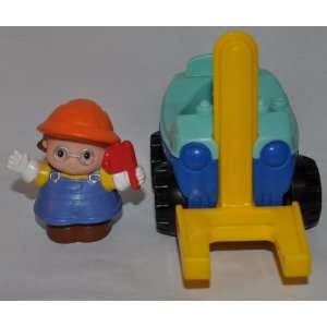  Little People Construction Worker Woman 2002 & Forklift 