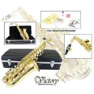  New Victory Alto Saxophone with Yamaha Care Kit: Musical 