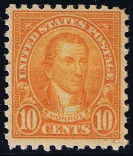 US stamp#591 10c Orange 1923 26 10p. MNH/OG stamp $100 well center 