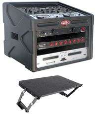 SKB 1SKB 106DJ 10U+6U DJ Station Rack Case+1SKB AV8 Retractable AV 