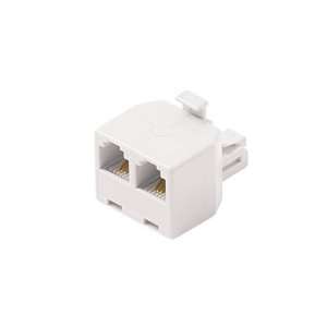  Black Point Products BT 069 White 2 Line T Adapter, White 