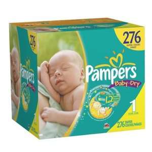 BULK   Up to 1104 Count   PAMPERS Baby Dry Diapers 1,2,3,4,5,6 Select 