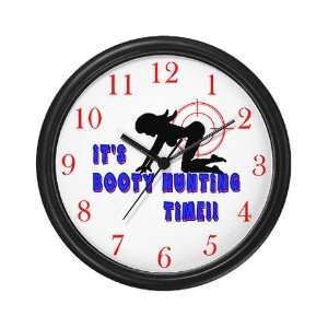  Booty Hunter Funny Wall Clock by CafePress: Everything 