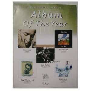    Bob Dylan BabyFace Radiohead Grammy poster 