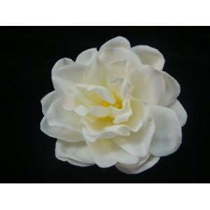  Ivory Velvet Magnolia Gardenia Hair Flower Clip: Beauty