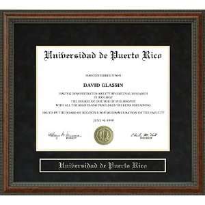  Universidad de Puerto Rico Diploma Frame 