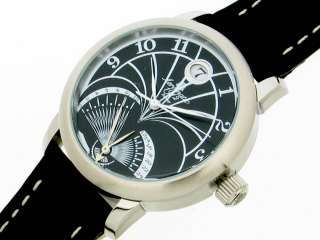 FLY BACK RETROGRADE GMT (2nd Time Zone)DATE Unisex 1244  