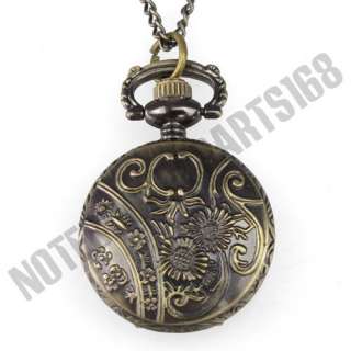 Bronze Necklace Pocket Pendant Watch 1278  