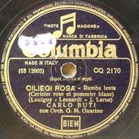 CARLO BUTI w/ GUARINO ORCH. Columbia CQ 2170 78 RPM  