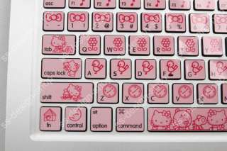 Hello Kitty Mac Keyboard Decal Pink Sticker Cover for Apple MacBook 