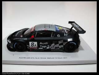   R8 LMS GT3 no.8,Winner Bathurst 12 Hours 2011 Die Cast Model  