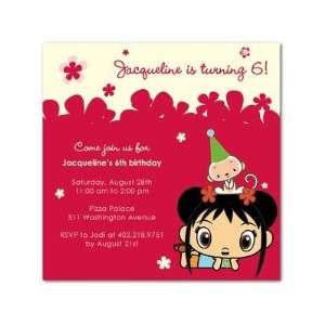  Birthday Party Invitations   Ni Hao, Kai Lan: Flower Fun 
