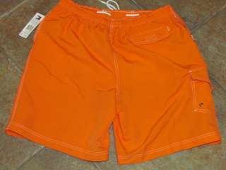 Tommy Hilfiger Mens Swim Shorts * L * Orange 100% Authentic  