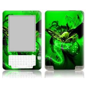   Art Decal Sticker Protector Accessories   Green Butterfly: MP3 Players
