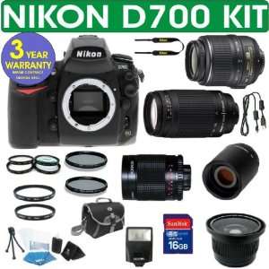Nikon D700 Digital Camera + Nikon 18 55mm VR Lens + Nikon 70 300mm 