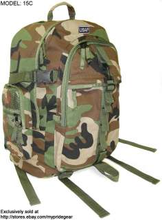 USAF Backpack Rucksack Bag AIR FORCE w/Patch/Badge 15C  