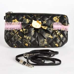  Hello Kitty Mini Makeup Bag Tote Handbag Black Baby