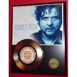 Simply Red 24kt Gold Record LTD Edition Display ***FREE 