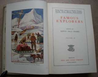 1902 Book Young Folks Library Famous Explorers Vol 9  