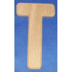  Wood Letters & Numbers 4 Inch Letter T