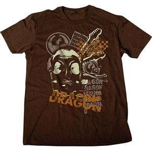  Dragon Captain Future T Shirt   2X Large/Dark Chocolate 