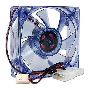  Blue LED 3x3 Inch (80mm) Blue Case Fan Electronics