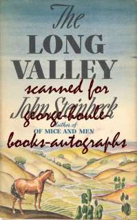 JOHN STEINBECK. The Long Valley. New York, TheViking Press, 1938 