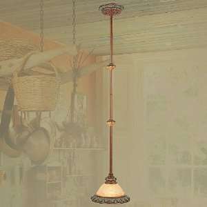  Livex 8260 17 Salerno 1 Light Mini Pendant in Crackled Bronze 8260 