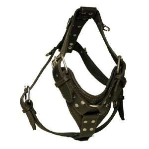  Top Dog Black Ring Lether Harness: Kitchen & Dining