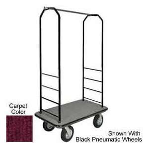  Easy Mover Bellman Cart Black, Red Carpet, Black Bumper, 8 