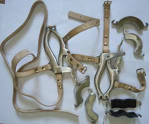 YNR   Equine Dental speculum Horse Mouth Gag with 6 plates & real 