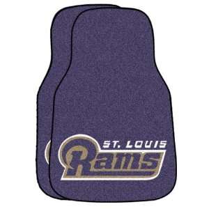  NFL St Louis Rams 2 Piece Cromo Jet Printed Floor Car Mat 