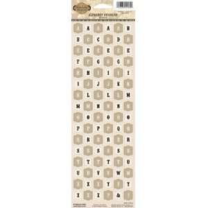   Poloson Letters Home Cardstock Stickers   Alphabet