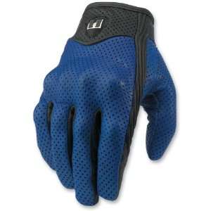  Icon Pursuit Motorcycle Gloves Blue Medium M 3301 0240 