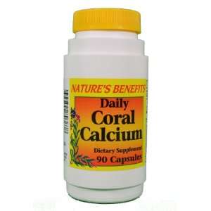   90 ct Coral Calcium Daily Capsules Dietary Supplement: Home & Kitchen