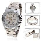 mens new Roros stainless steel watch w/white face white
