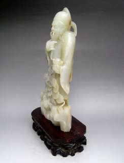 Chinese Jade Tsai Shen Yeh Choy San (God of Wealth)  