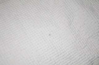 Vintage White Bedspread King Size OLD Nice shape Bedding Bed Cotton 