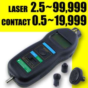 2in1 Digital Laser Photo Contact Tachometer ft & m/min  