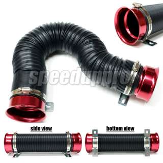 MULTI FLEXIBLE COLD AIR INTAKE SYSTEM PIPE/TUBE Red  