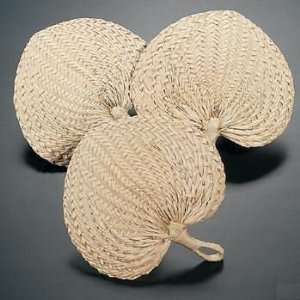  10 Natural Raffia Fan (12 ct) [Toy] 