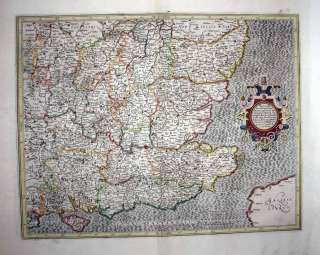 1633 MERCATOR Grand Survey of ENGLAND   Five Folio Maps  
