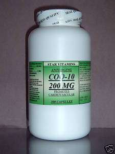 COQ 10 Q 10 COQ10 CO Q10 COENZYME 200MG   300 CAPSULES.  
