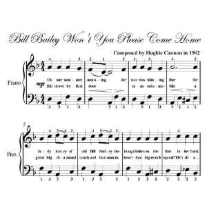  Bill Bailey Wont You Please Come Home Big Note Piano 
